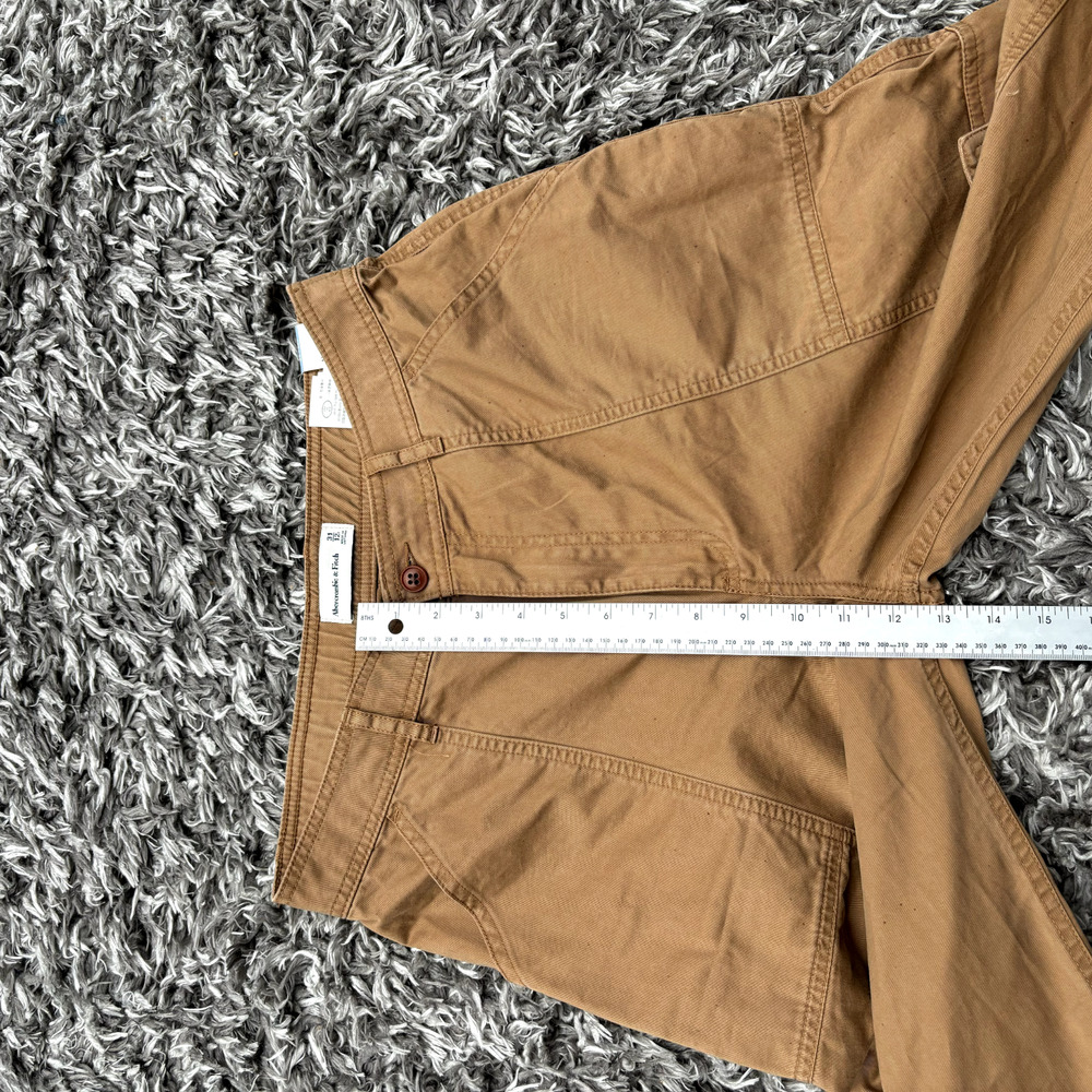 Abercrombie & Fitch Womens Pants Baggy y2k Cargo Pockets Straight Size 12S - Picture 6 of 13